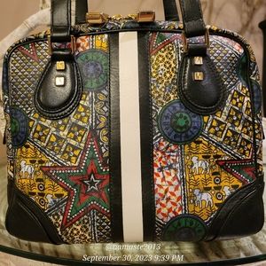 L.A.M.B. by Gwen Stefani Fulani Print Star  Shoulder Bag Luxury Designer #531